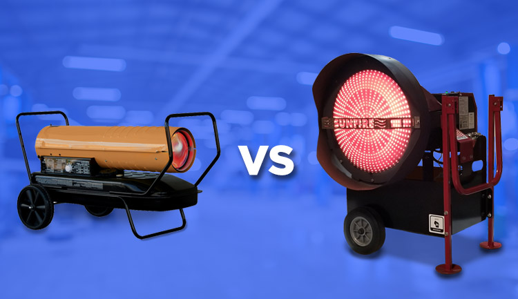 Radiant Heaters vs Torpedo and Salamander Heaters